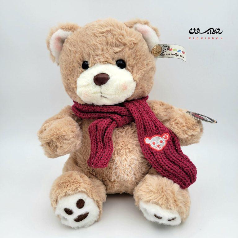 عروسک خرس تدی شالدار